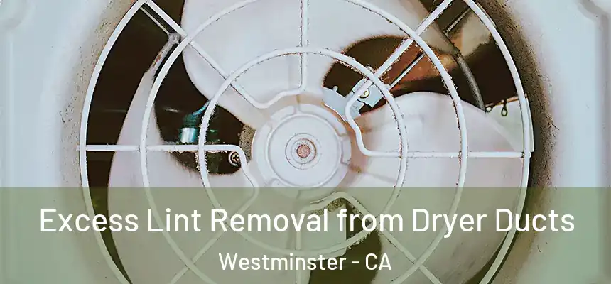  Excess Lint Removal from Dryer Ducts Westminster - CA